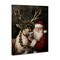 Stupell Industries Santa & Reindeer Portrait Canvas Design by Arlington Prints